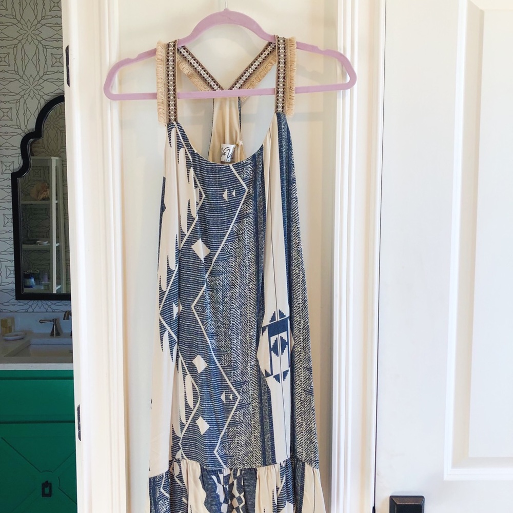 Freya Navy Slip Dress - VaVa by Joy Han
